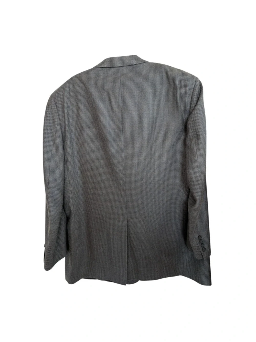 346 Brooks Brothers Sport Coat Mens 48L Long Blue Glen Check Wool & Silk